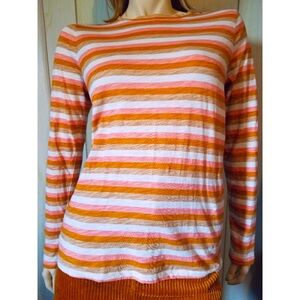 Sonoma Retro Neapolitan Stripes Long Sleeve Cotton T-shirt